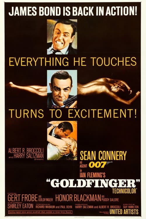 โปสเตอร์ Goldfinger (1964) เจมส์ บอนด์ 007 ภาค 3: จอมมฤตยู 007